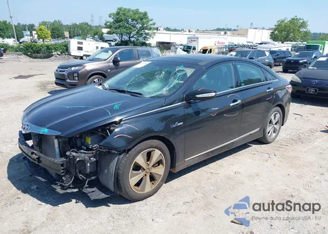 2012 Hyundai Sonata Hybrid из США, поврежденный, VIN KMHEC4A4XCA037329